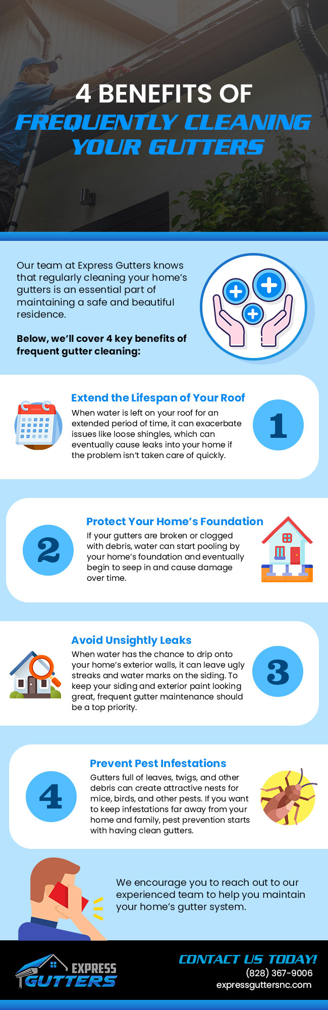 4 Benefits of Frequently Cleaning Your Gutters 